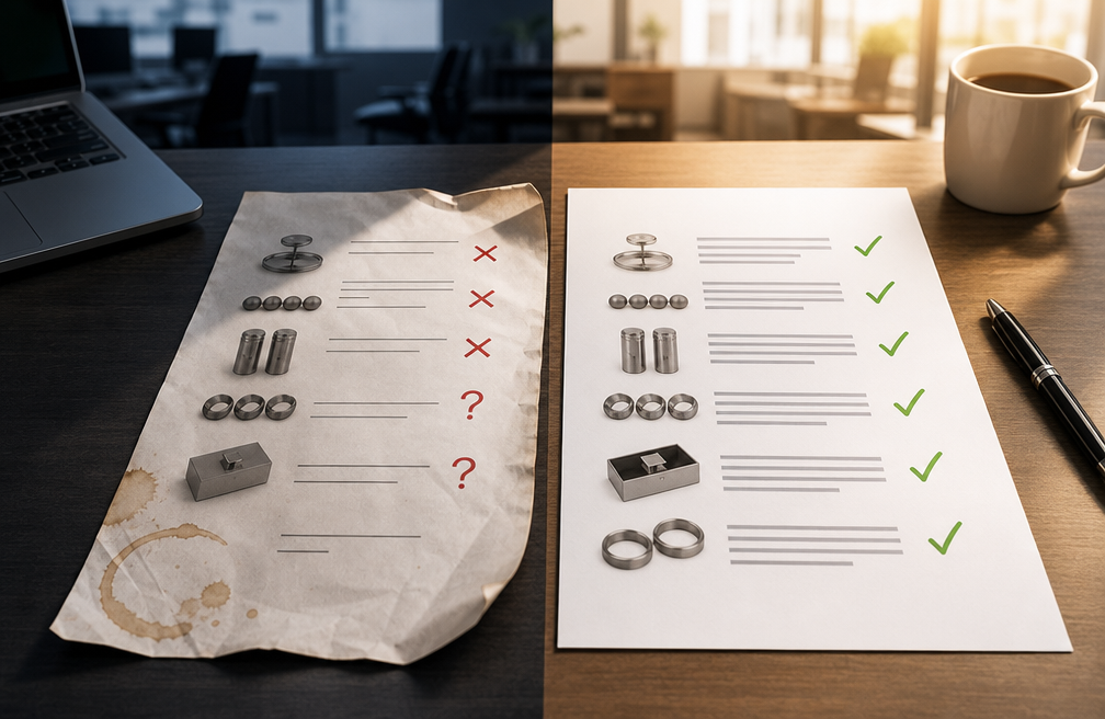 WINKO Metal giftware briefing mistakes — sourcing brief review and specification document